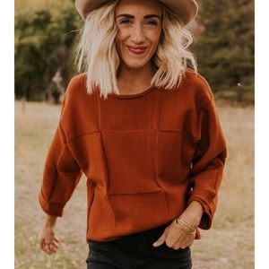 New With Tags Roolee quilt sweater